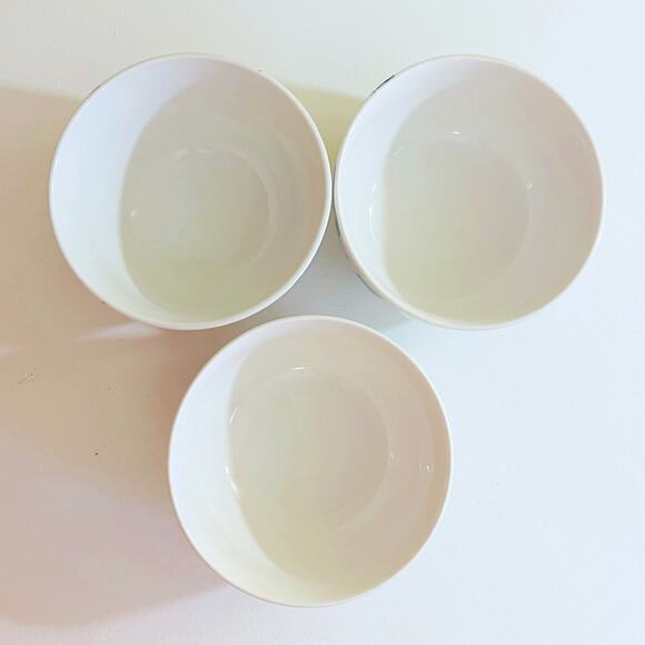 3 Royal Norfolk Lemon Ceramic Bowls Soup Salad Cereal Pasta Bowl Set - Picture 4 of 8